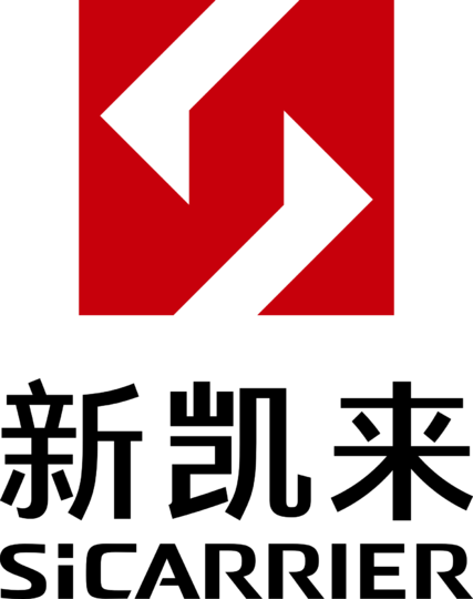A1-12新凯来SiCARRIER_LOGO_竖版红标黑字
